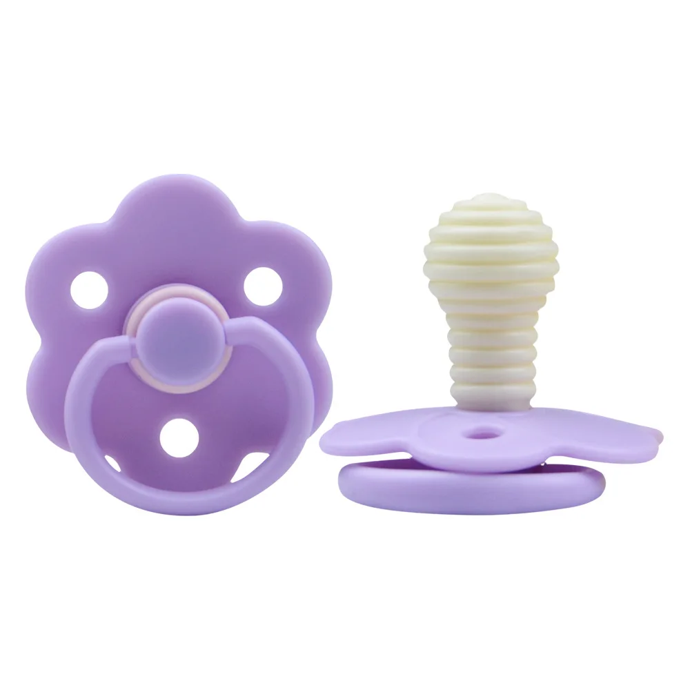 

New silicone pacifier newborn baby anti-flatulence baby sleeping artifact simulation real feeling pacifier