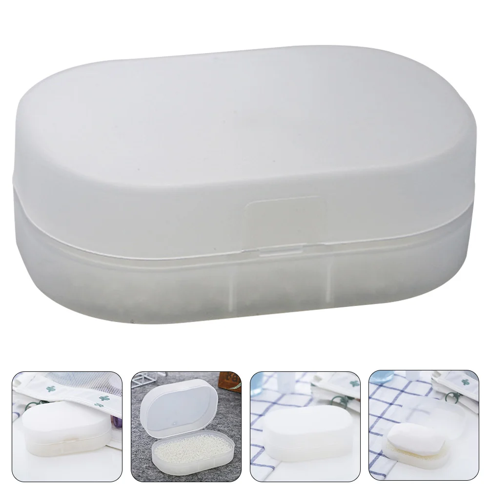 

Soap Storage Box Soap Draining Container Sponge Liner Lidded Soap Storage Holder