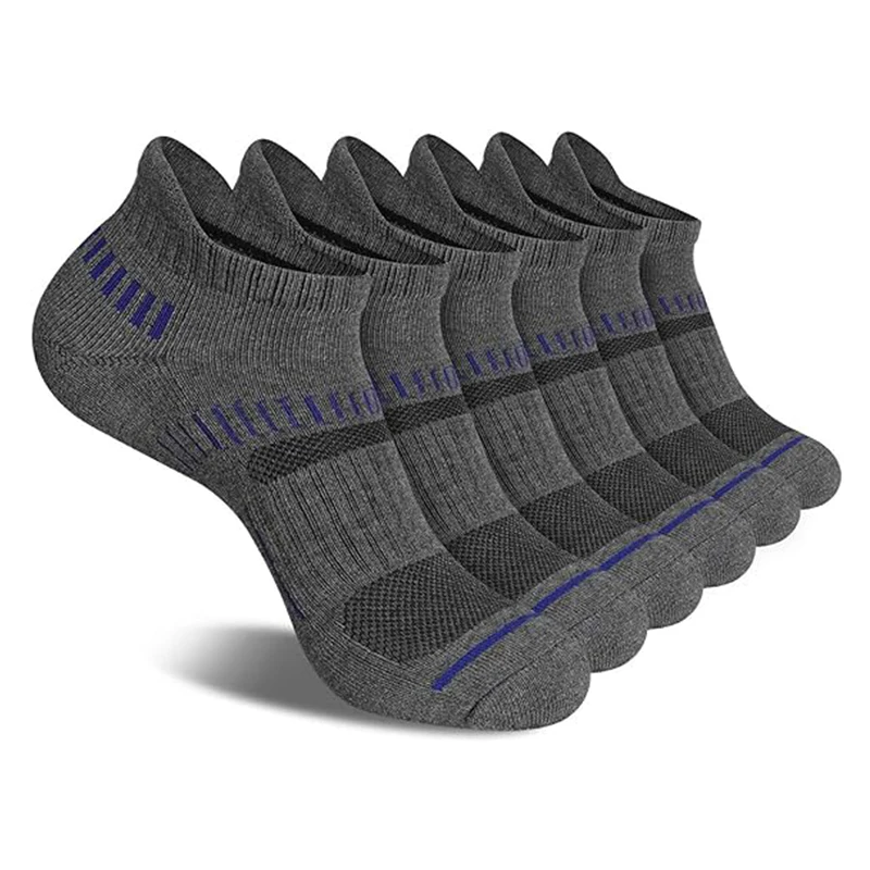 Мужские летние спортивные носки 6 пар большие размеры удобные дышащие