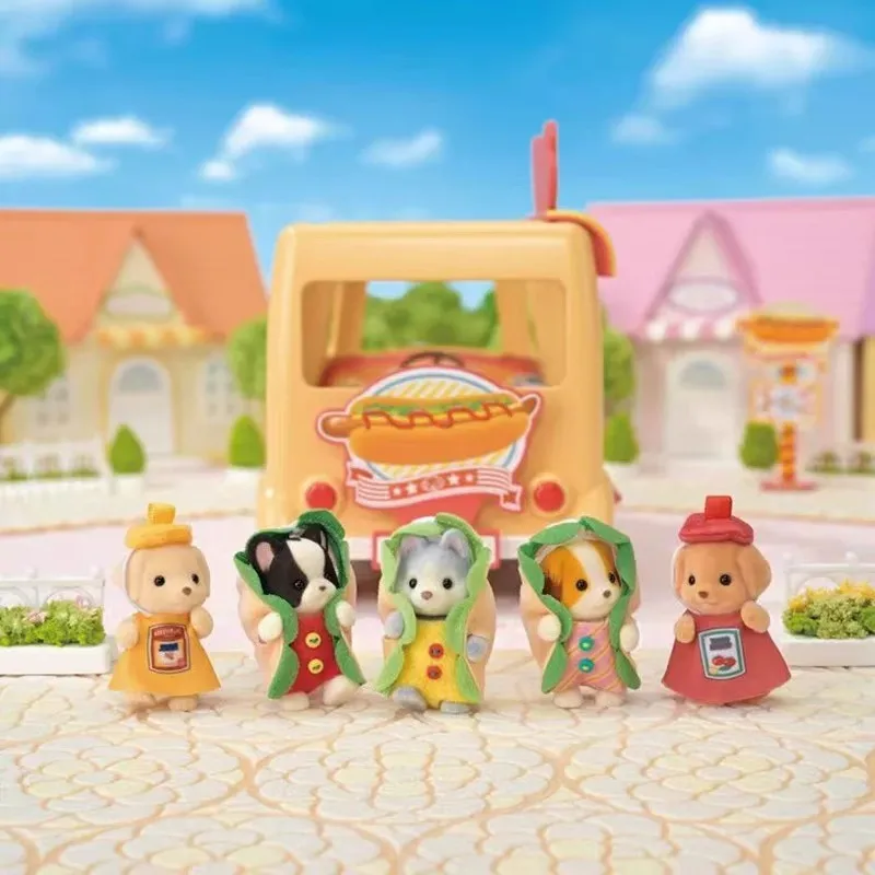 Sylvanian Families, аниме-фигурки, набор хот-догов, пудель, бульдог, хаски, станция, Kawaii T 2004, семейная игрушка для девочек на день рождения, индивидуальный подарок (art.: 3920cb2eaaecc) - 3920cb2eaaecc
