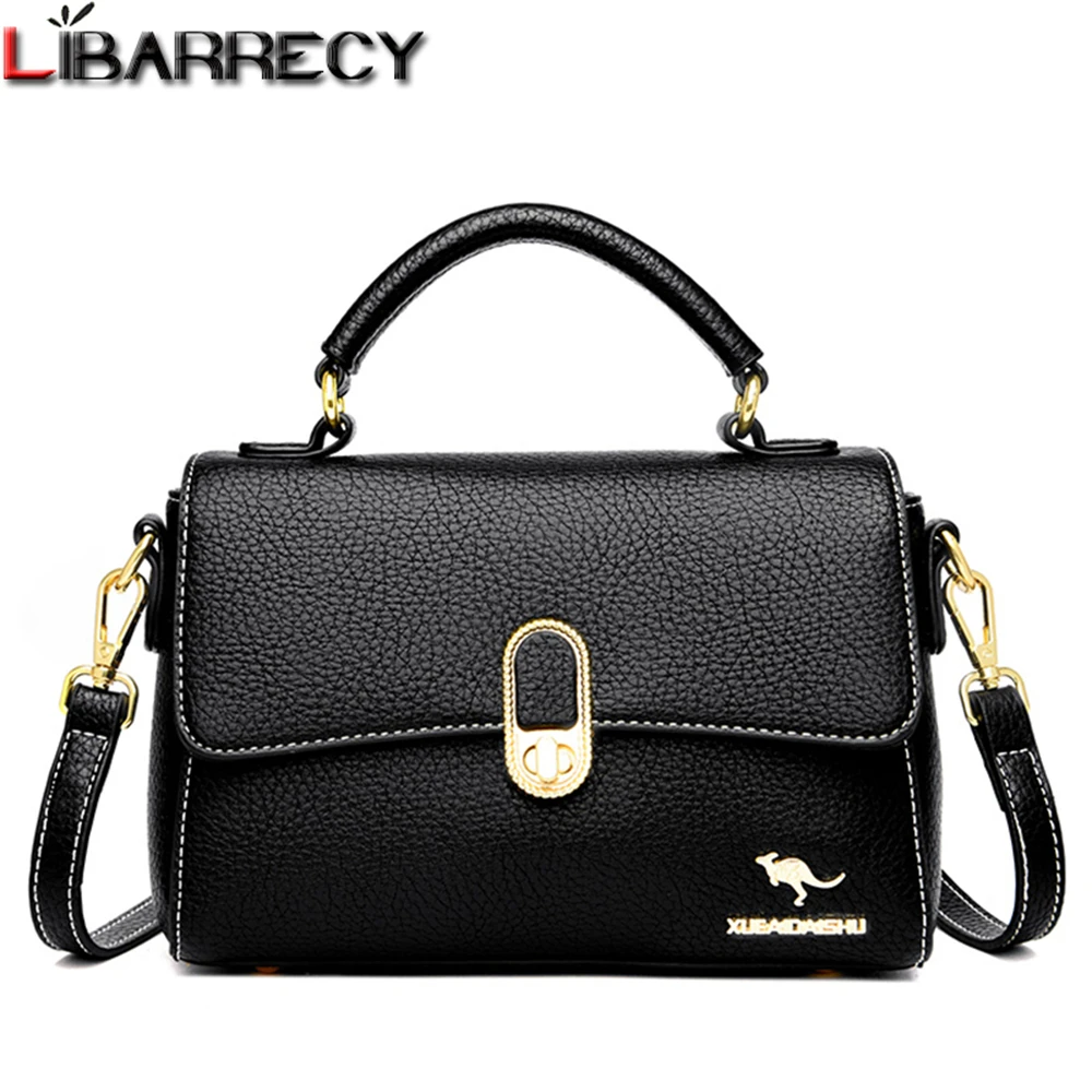 

High Quality Leather Multifunctional Ladies Handbag Solid Color Ladies Shoulder Bag Luxury Designer Fashion Women Crossbody Bags