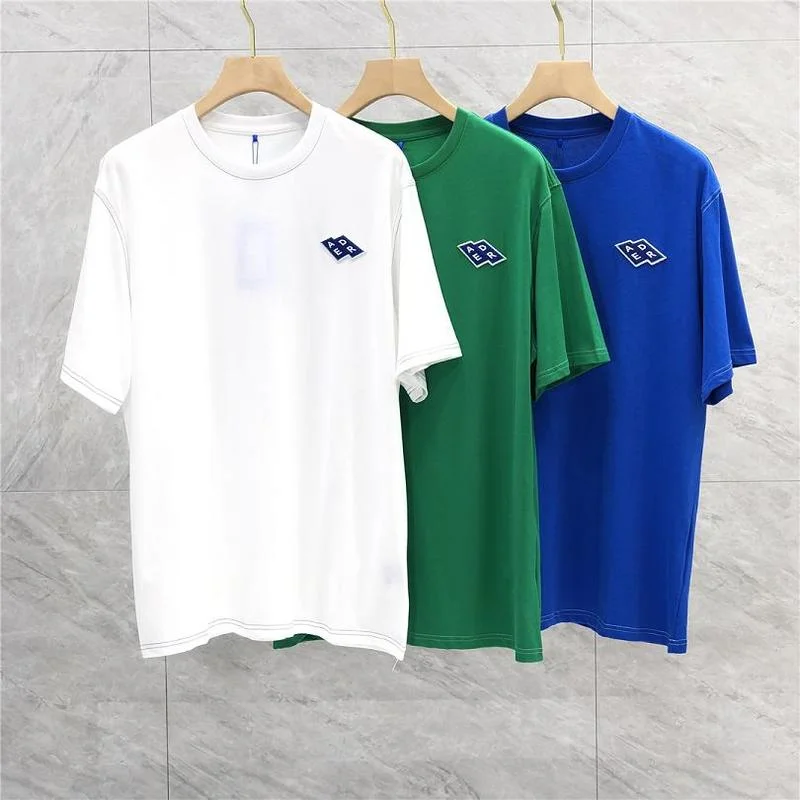 

22SS Classic Logo Embroidery Print ADER ERROR T Shirt Men Women EU Size 100% Cotton ADER Top Tees Streetwear Summer Tiny Spark