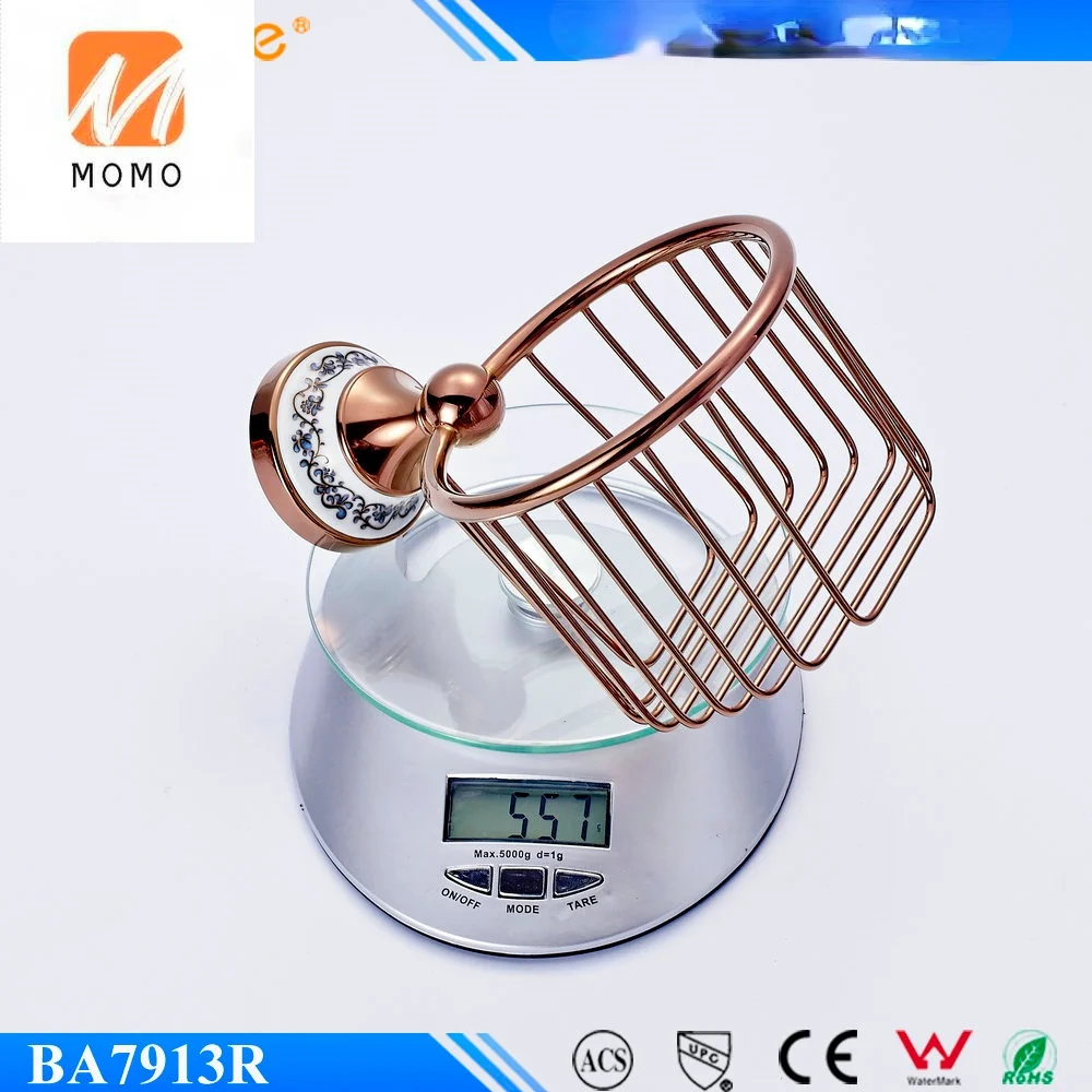 Beelee BL7913R твердый латунный держатель для туалетной бумаги из розового золота