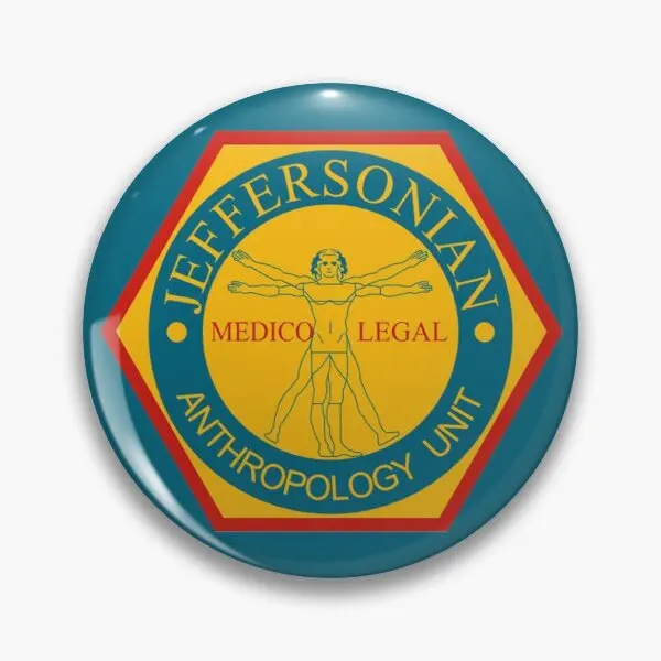 

Bones Jeffersonian Institute Logo Customizable Soft Button Pin Clothes Collar Funny Cute Creative Metal Women Lover Hat Fashion