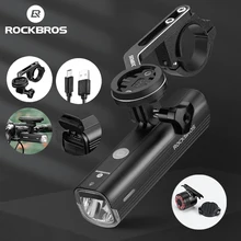 ROCKBROS Bike Front Light Rainproof USB Rechargeable Bicycle Light 1000LM Cycling Headlight LED 4800mAh Flashlight MTB Bike Lamp