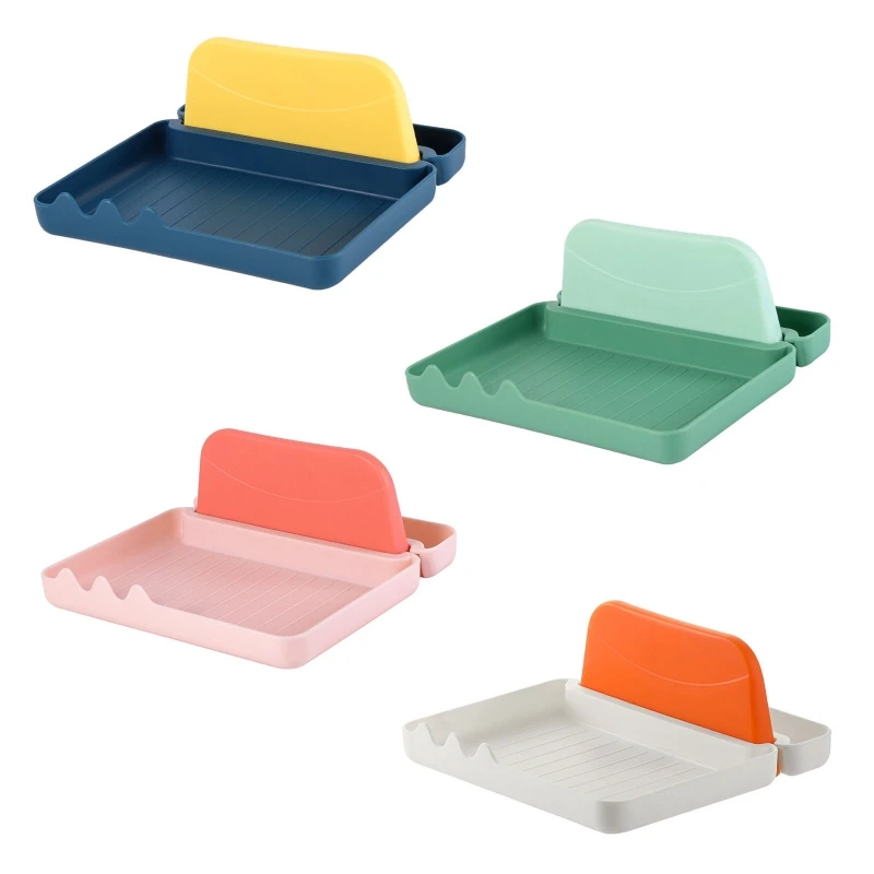 

Spatula Spoon Rest Pot Lid Holder Removable Pan Cover Rack Shelf Stand Utensil Organizer Kitchen Tableware Storage