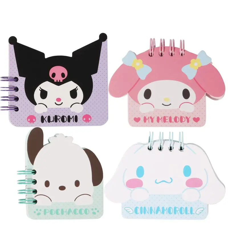 

Блокнот Sanrios в форме листьев со свободными листьями, милый мультяшный мелодия Kuromi Cinnamoroll, аксессуары для студентов, призы