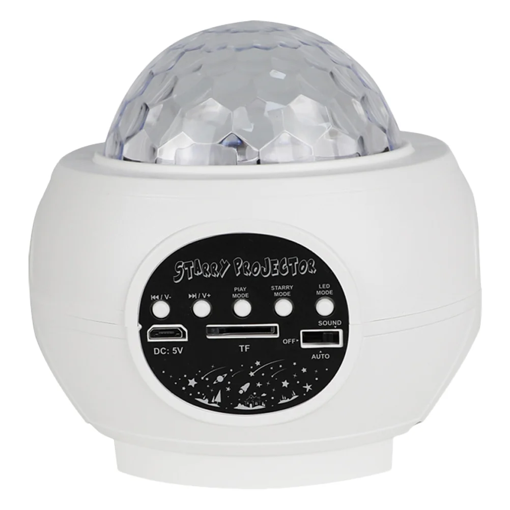 

1Pc Projection Lamp LED Voice Control Light Creative Lamp for Bedroom Home White