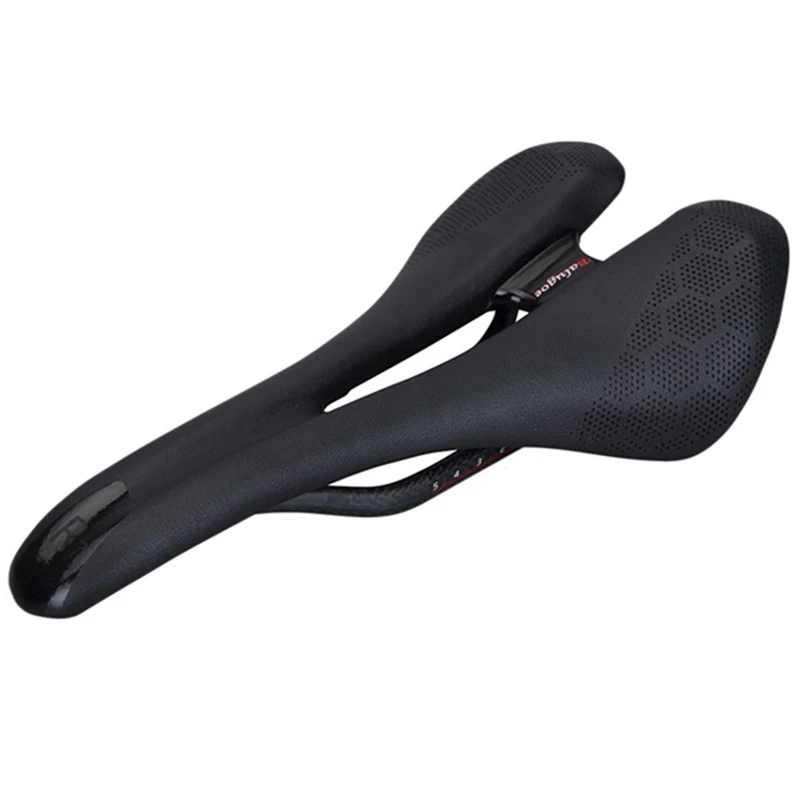 

BALUGOE Carbon Fiber Bike Saddle Road/Mountain Bike Saddle Ultralight Bike Saddle Black