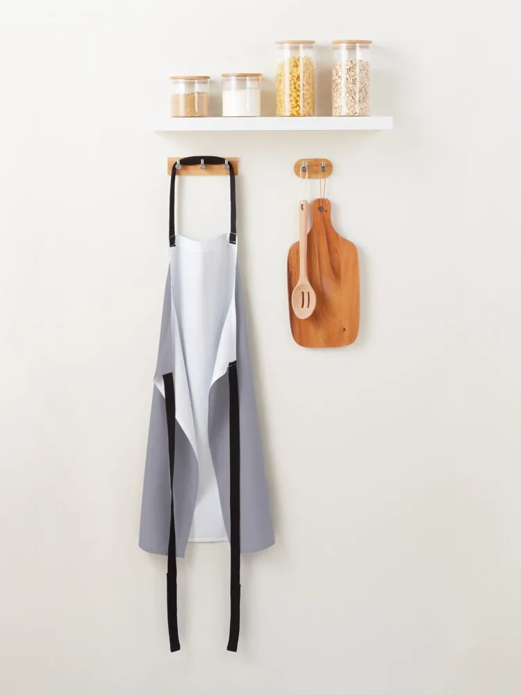 Винтажный фартук с буквой N - СЕРЕБРЯНЫЙ посуда для кухни женский