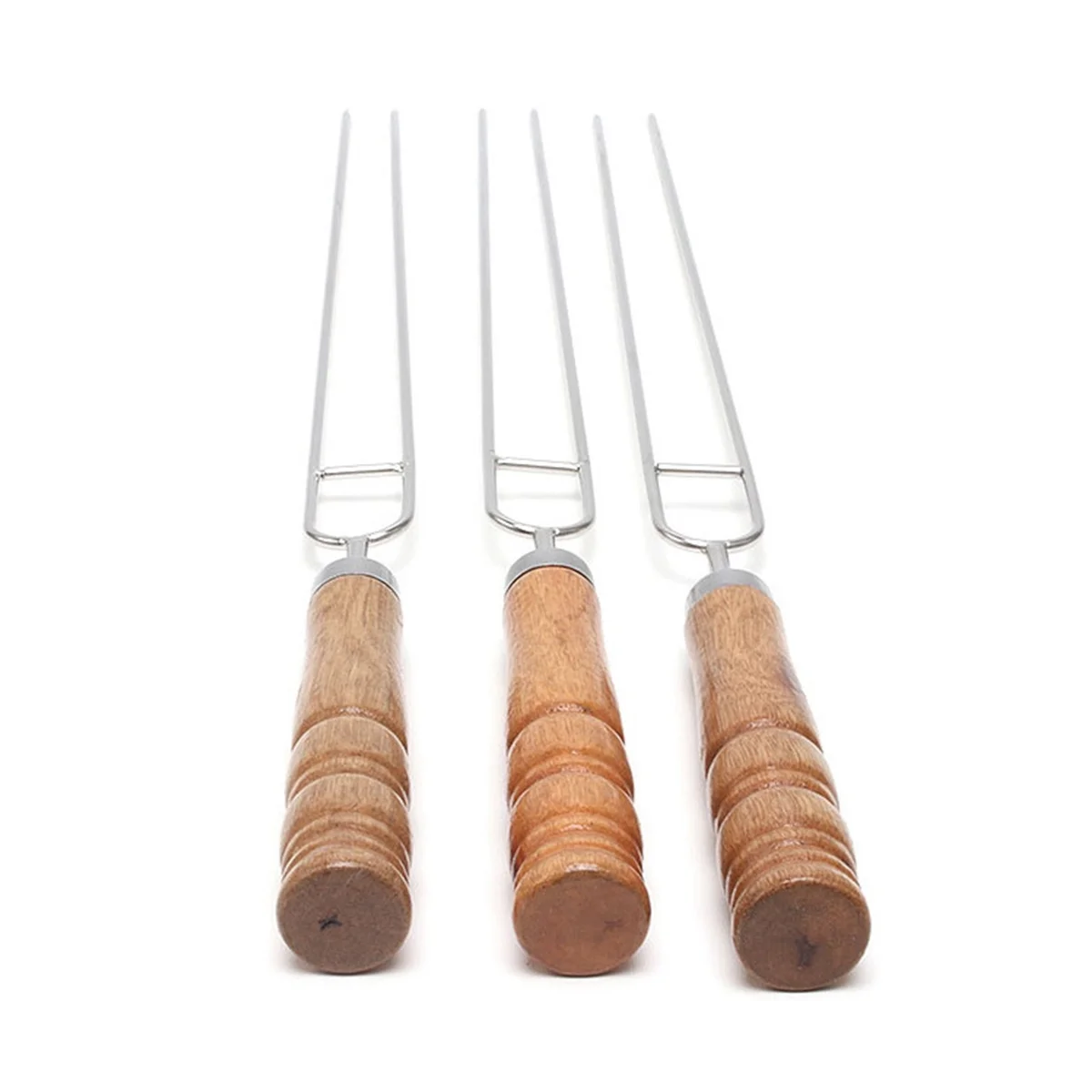 Аксессуары для барбекю из проволоки нержавеющей стали шпажки с деревянной