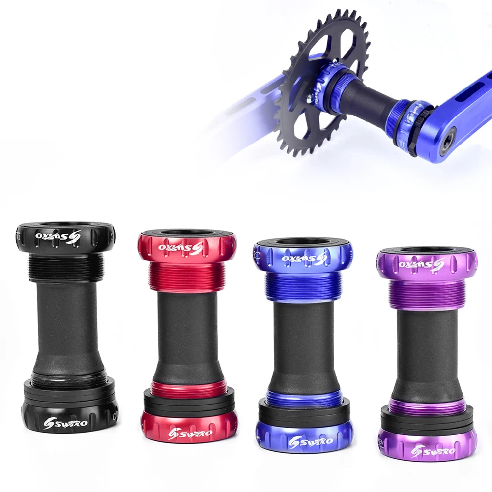 

SWTXO Bicycle Ceramic Bearing Shaft Black Ceramic Perlin Central Axis BB68MM Screw-In Type Threaded Bottom Bracket Cycling Parts