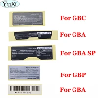 yuxi for gba gba sp gbc gbp game console new lables back stickers replacement for gameboy advance sp color