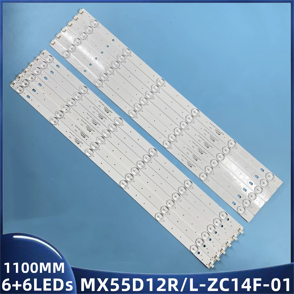 60 шт./комплект, светодиодная лента для подсветки Dexp F55D8000K Konka LED 55G10 светодиодный 55G300 MX55D12L MX55D12R-ZC21FG-01 303MX550036 303MX550040