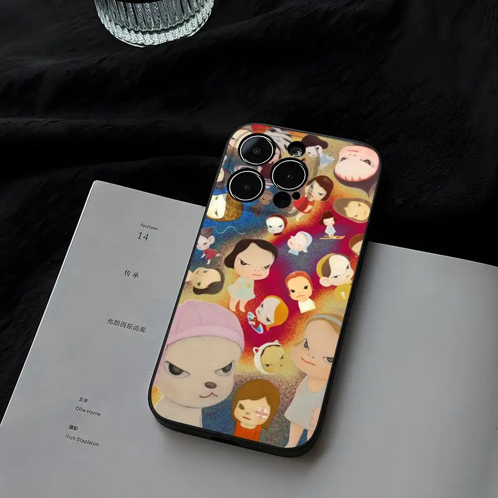 Yoshitomo Nara Art Чехол для телефона iphone 14 15 Pro Max 16 11 13 12 Xs Mini Xr X 7 8 Plus Shell Coque