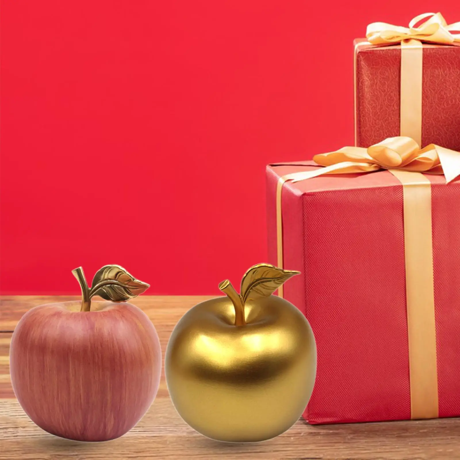 Статуя яблока искусственное Рождественское украшение простая декоративная