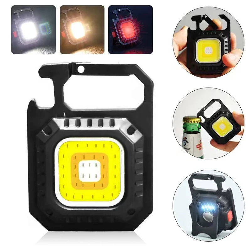Магнитная мини-вспышка COB освещение для кемпинга карманная работа 800 люмен