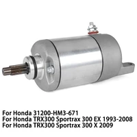 starter electrical engine starter motor for honda trx300 sportrax 300 ex 1993 2008 sportrax 300 x 2009 31200 hm3 671