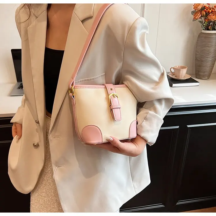 Женская сумка YOUDEYISI контрастных цветов: летняя новая модная через плечо холщовая