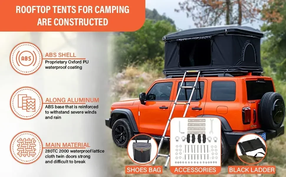 Универсальный корпус из твердого сплава для кемпинга Rooftoo