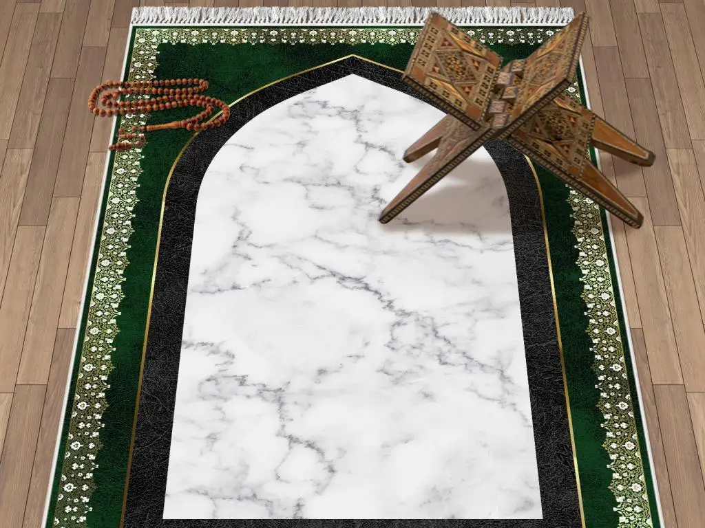 

Mefhum Mix Velvet Prayer Mat Green