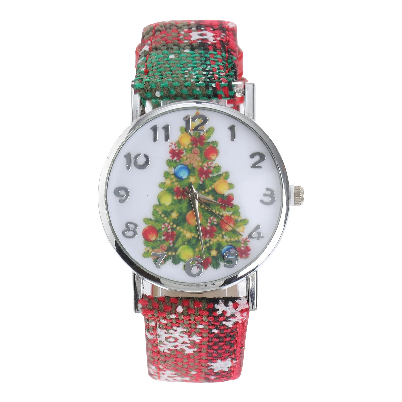 

Women Fashionable Watch Christmas Pendant Elegant PU Quartz Wristwatch Beautiful Leisure Snowflake Style Watch Jewelry