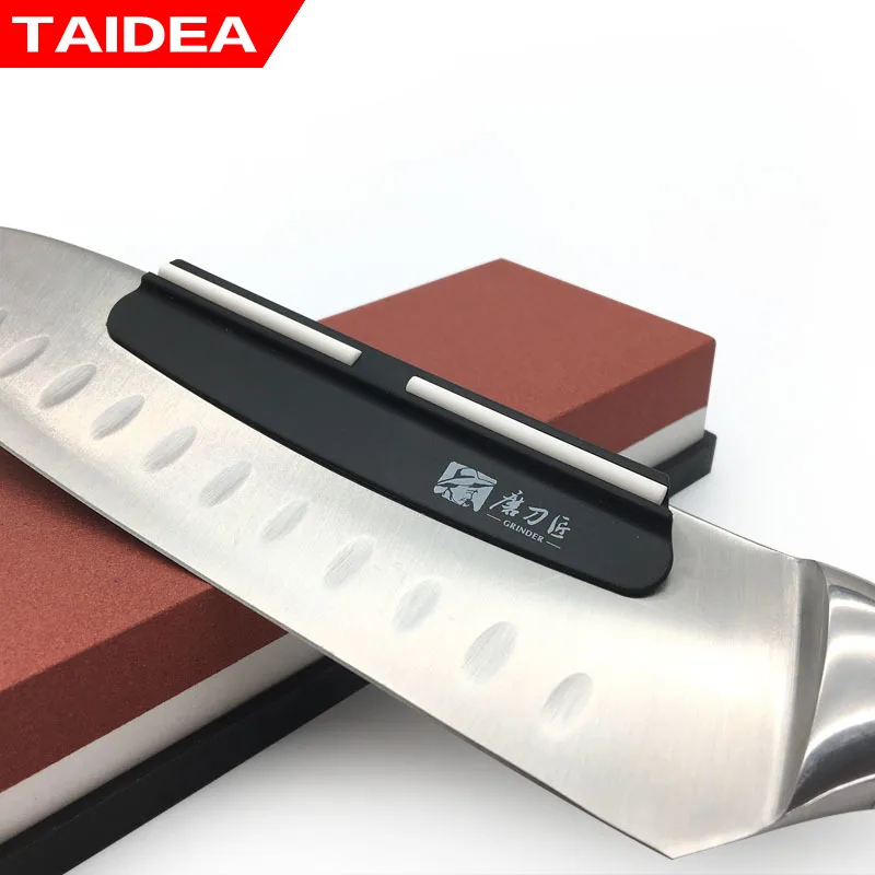 TAIDEA Sharpening Stone Knife Sharpener Whetstone Angle guide 180-8000# Double sided Kitchen System bamboo base | Дом и сад