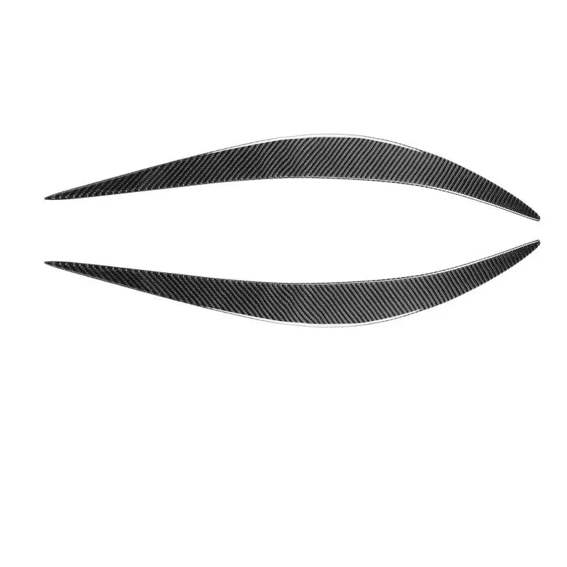 

1 Pair Carbon Fiber Headlight Eyebrow Trim Wear-Resistant Easy Cleaning Auto Styling Tools Fit ForInfiniti Q50
