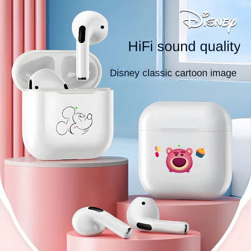 

Disney Kawaii Strawberry Bear In-Ear Wireless Sports Bluetooth Headphones New Mini Android Apple Universal Wireless Headphones