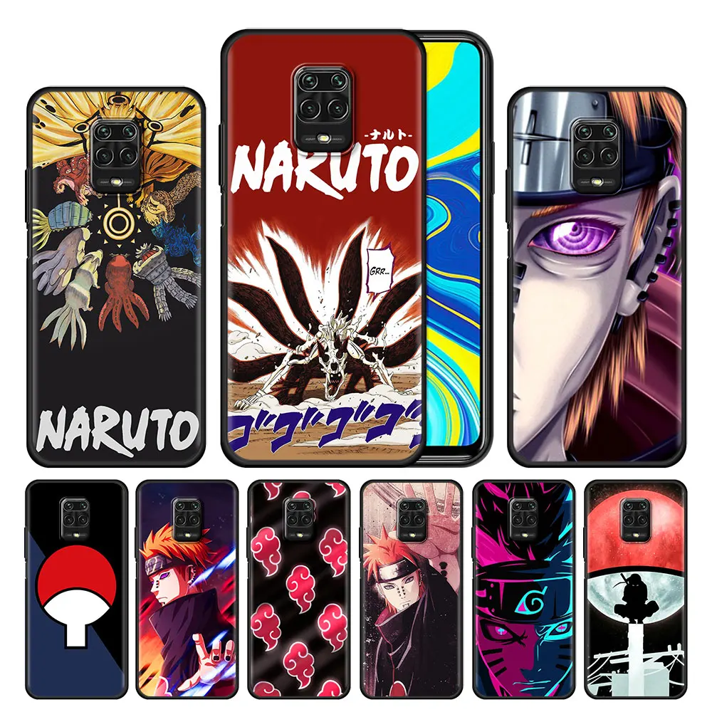 

Case Cover for Xiaomi Redmi Note 9 9s 8 8T 10 11 7A 9c 9T 10A 10c 11S Pro Armor Silicone Thin Back Funda Naruto Anime Dark