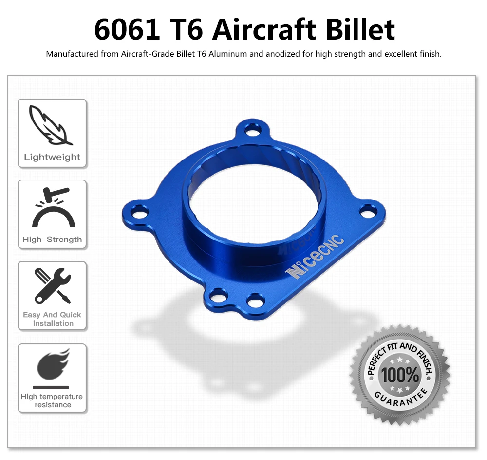 Air Intake Throttle Body Spacer for VW MK7 Golf GTI Audi A3 A4 A6 Quattro for EA888 Gen3 Engine Red/Blue/Silver Car Accessories images - 6