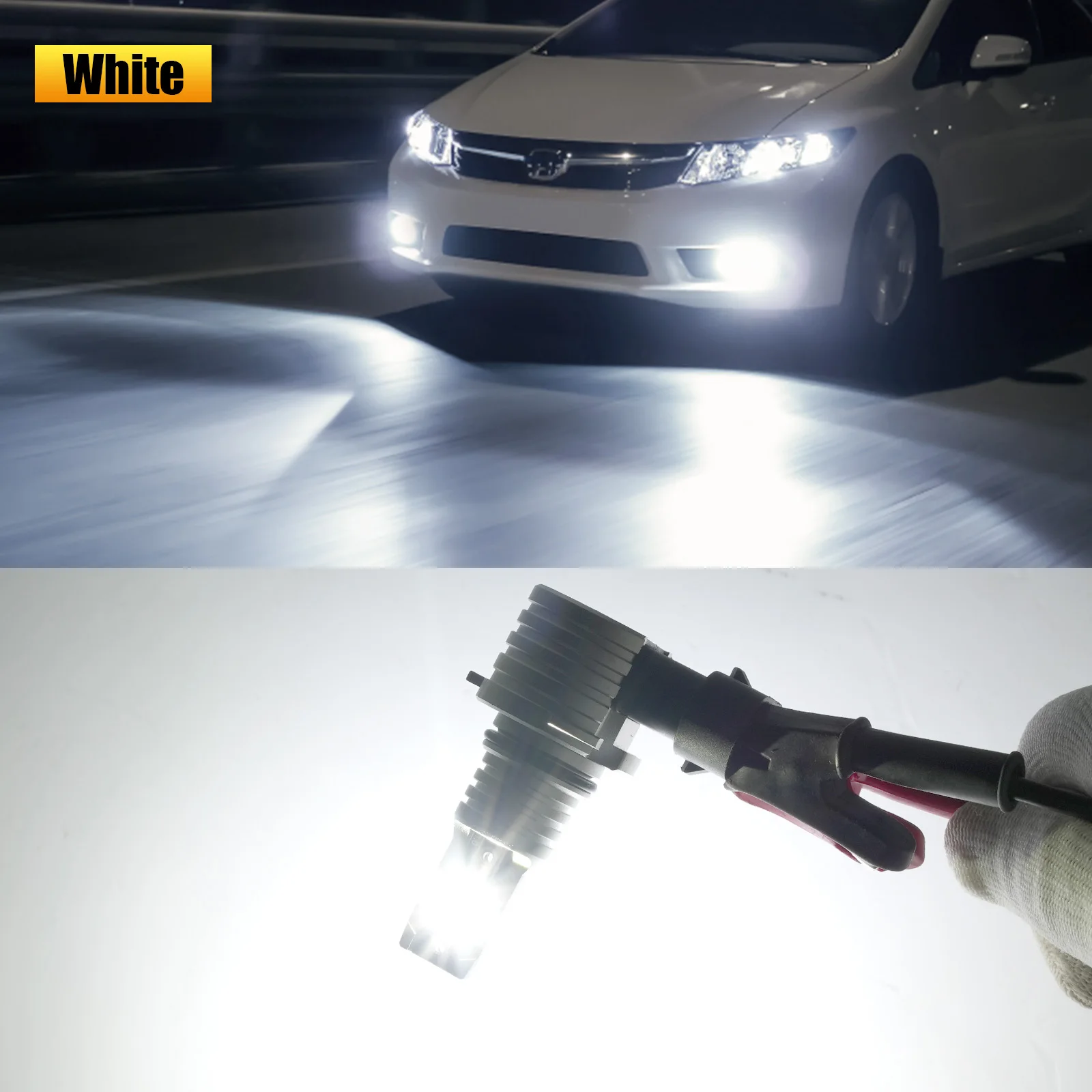 

2 шт., светодиодные лампы H7 H8 H9 9005 HB3 9006 HB4 H4 H11 3000K 6500K 1:1