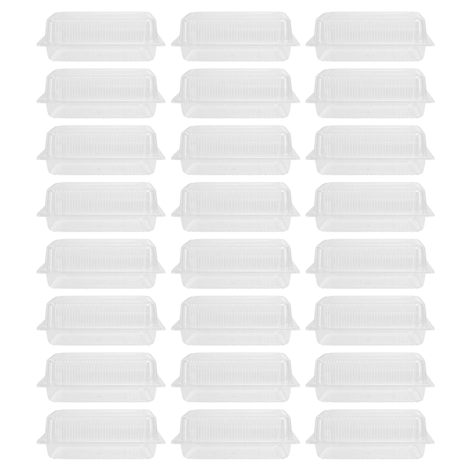 

25pcs Transparent Pastry Dessert Wrapping Box Bakery Packing Box Dessert Box