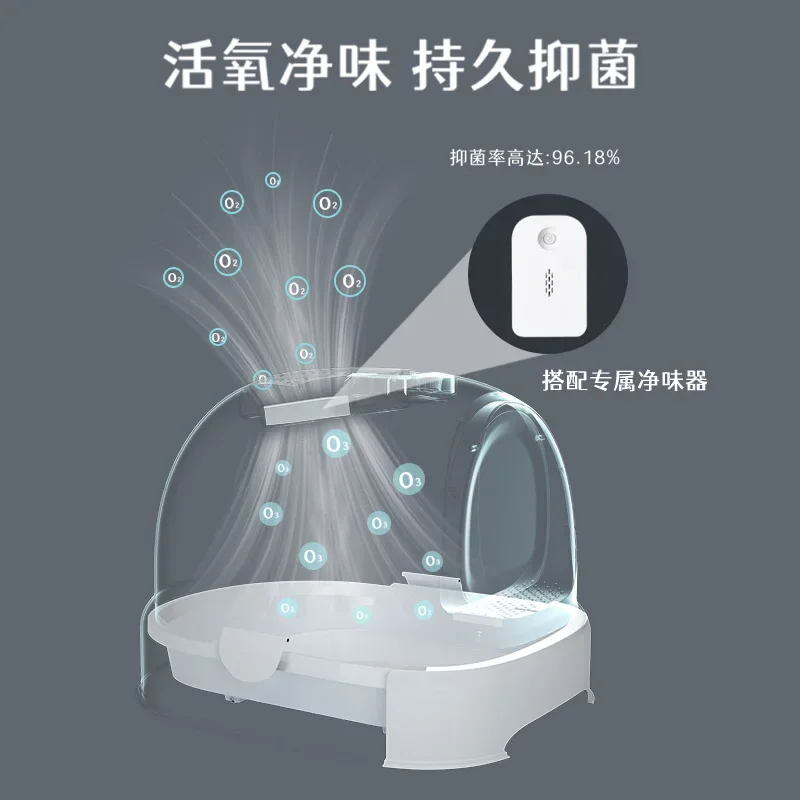 Умывальник Meika для кошек закрытый роликовый ящик королевского размера