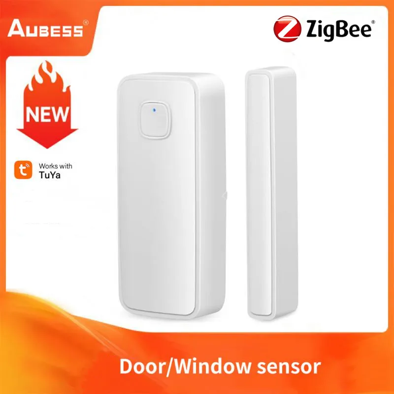 

Aubess Tuya Zigbee Door And Window Sensor+Shock Sensor Magnetic Independent Open/Close Alarm Detector Smart Home Security System