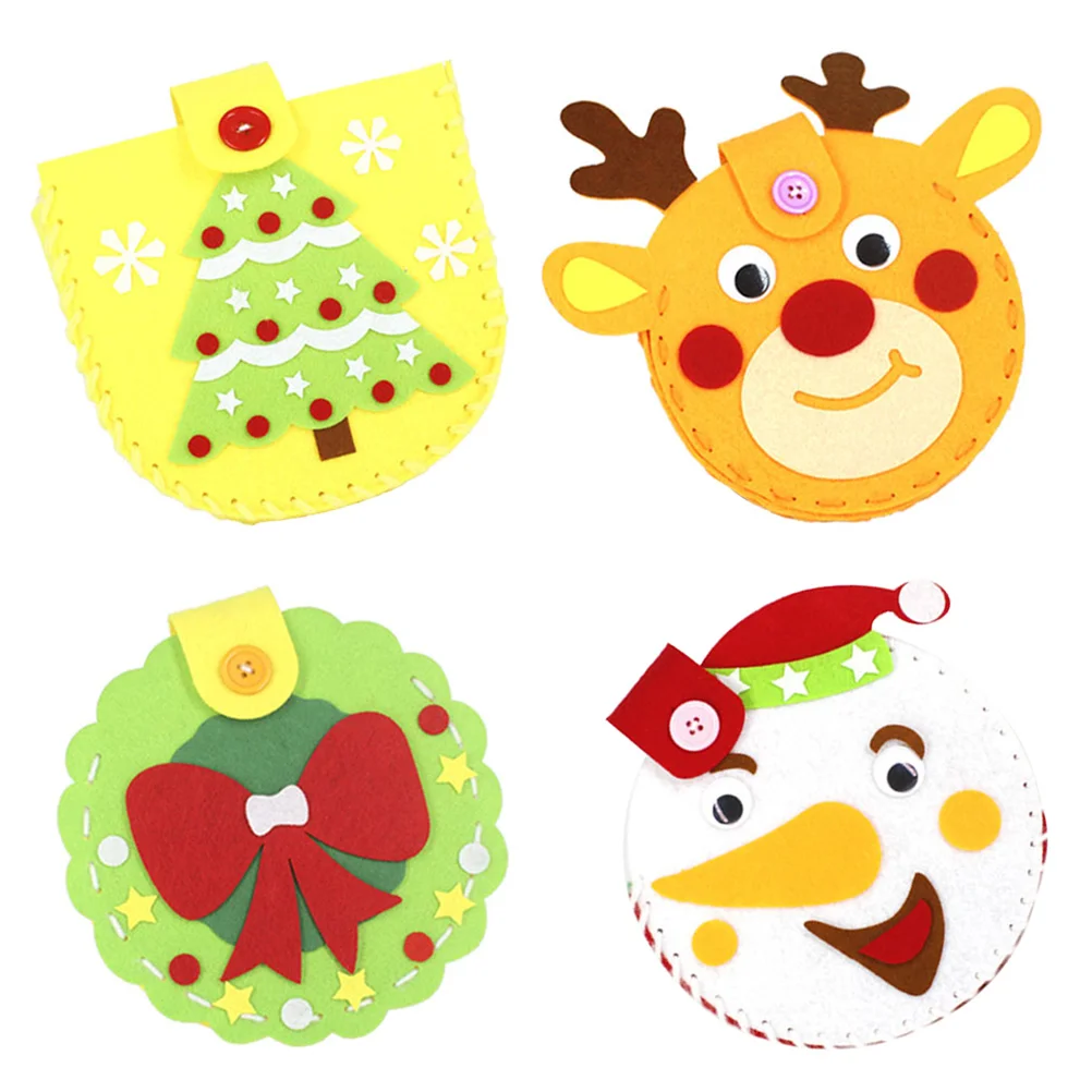 

Christmas Handbag Diy Craft Sewing Kit Toys Crafting Cartoon Stuffed Sew Kits Kidstree Ornaments Decoration