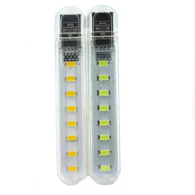 

2022NEW LED Book Lights 3LEDs 8LEDs SMD 5630 5730 LED Bulb 5V Power Input White 5000-6500K Warm White 3000-3500K USB Night light