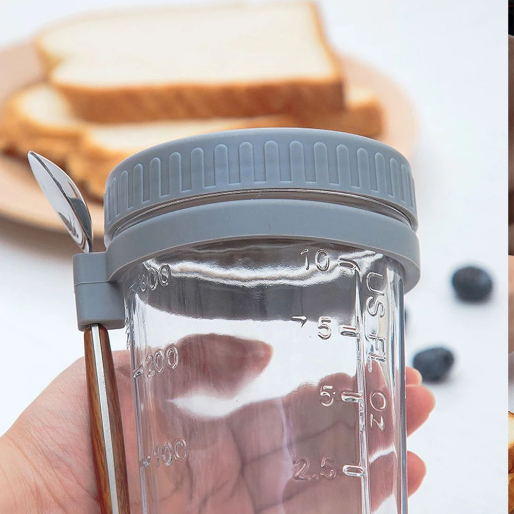 Банки для еды на ночь молока фруктов салата контейнер хранения продуктов