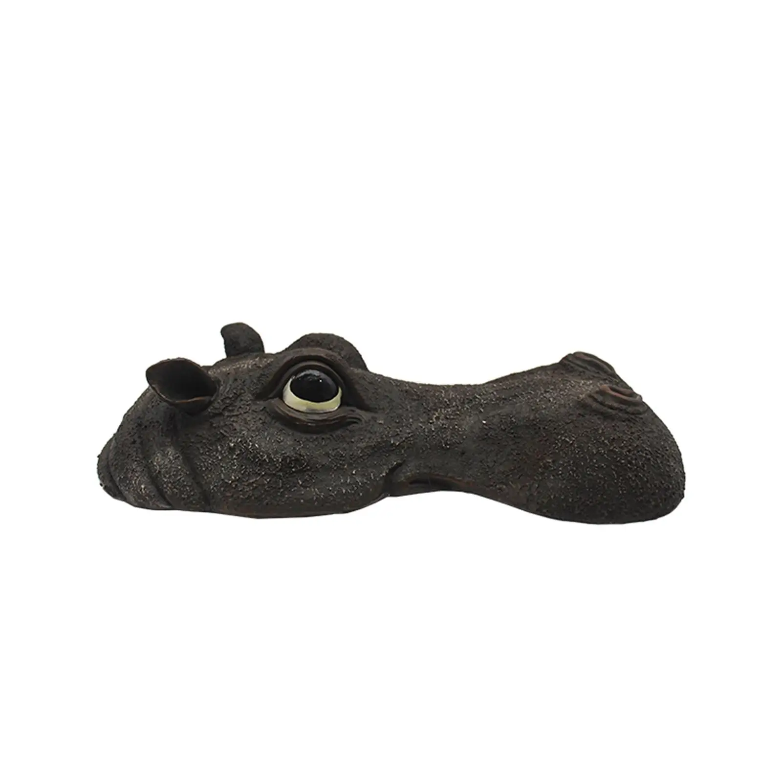 

Resin Floating Hippo Head Decoy Water Creative Animals Statue Decorations