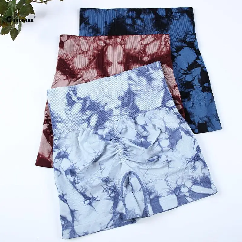 3 шт. женские бесшовные шорты для занятий йогой