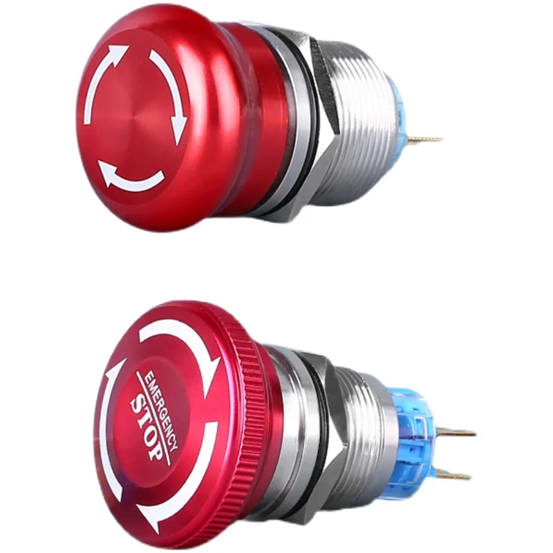 Металлические кнопки аварийной остановки 12 В/220 В