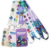 monsters university lanyards for key neck strap card id badge holder key chain key holder hang rope keyrings for friends gifts