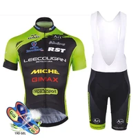 2022 new bicycle clothing breathable quick dry mens short sleeve shirt bike bib shorts 19d gel pad cycling jersey sets clothing