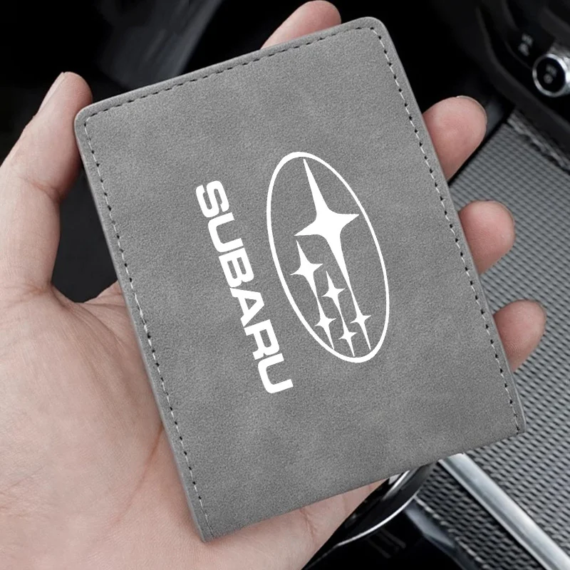 Кожаная сумка для водительских кредитных карт документов чехол Subaru Legacy Forester XV