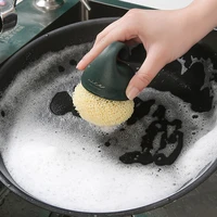 short handle pot brush dishwashing brush household kitchen does not lose wire cleaning ball sink stove decontamination cleaning