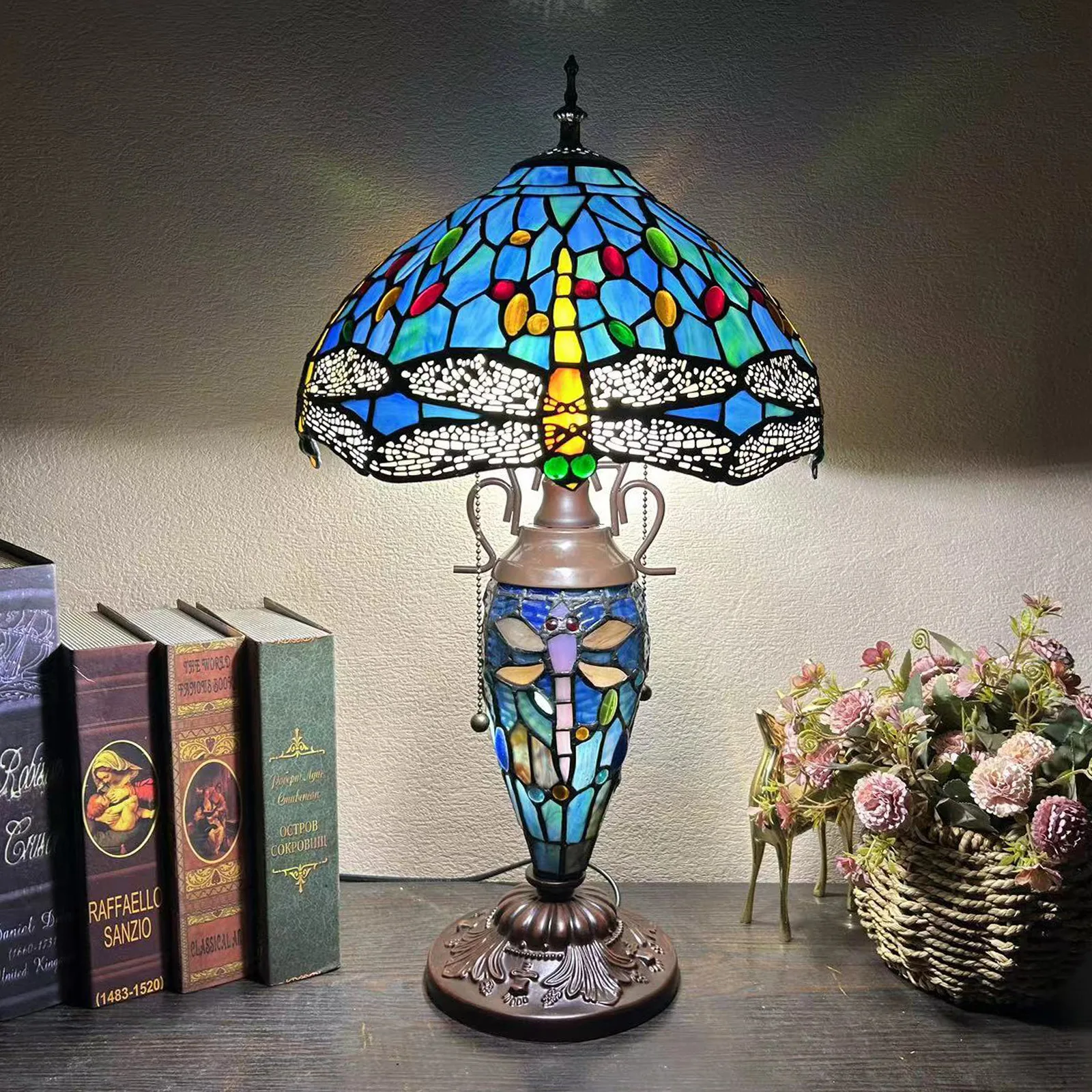 Настольная лампа Tiffany в ретро стиле 12 дюймов 30 см