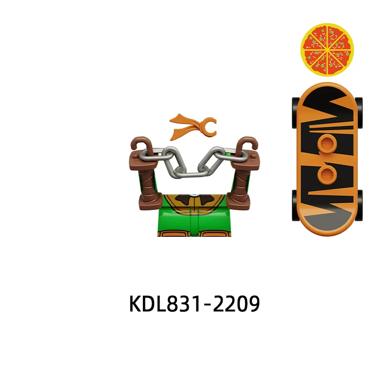 Фигурки Sai Knife Stick Nunchakus Weapons Брюки Запчасти для волос Модель Блоки MOC Набор