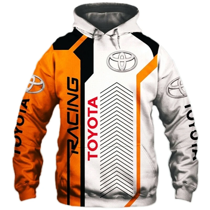 

Unisex Spring Autumn Style Toyota Car Logo 3D Print Men Hoodie Sweatshirt Sportswear Motor Racing Suits Men Clothing