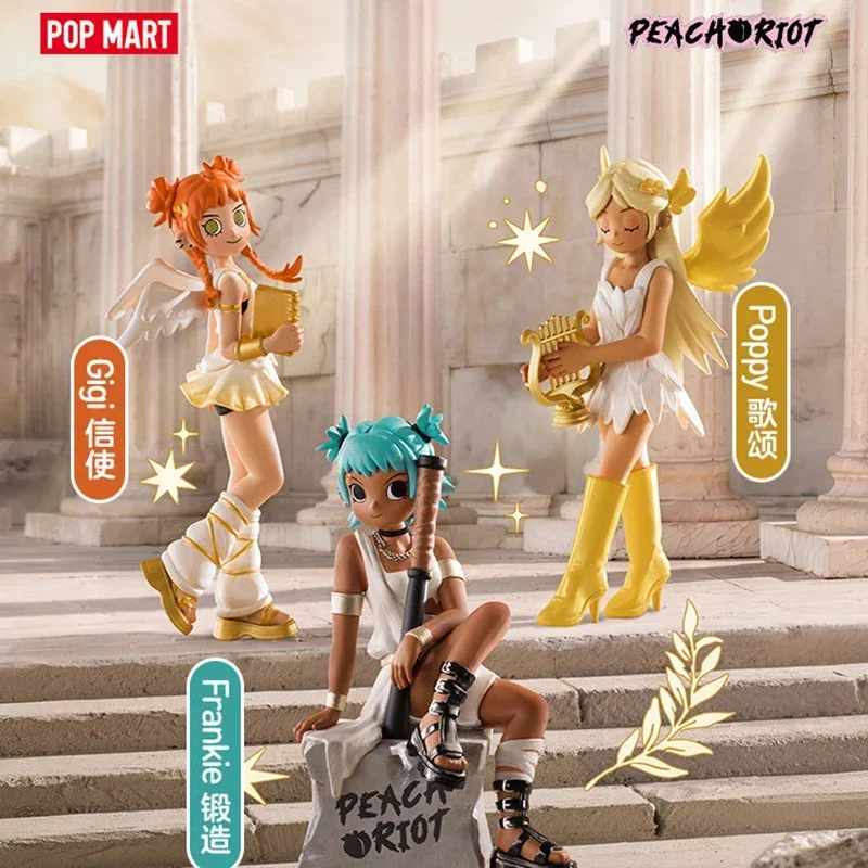 Фото POPMART Peach Riot Power Chords Series: Загадочная коробка-сюрприз, коллекционная фигурка, аниме-персонаж, настольный набор №2