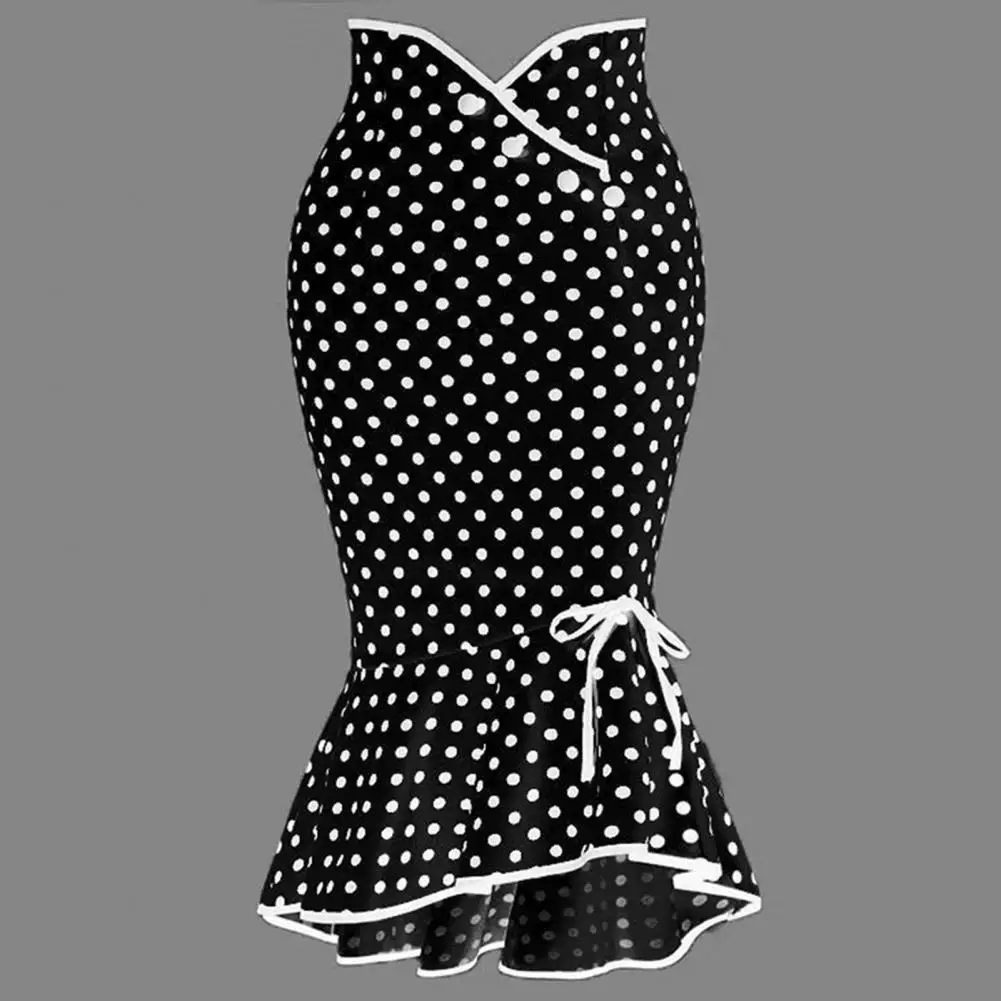 

Bowknot Fashion Elegant Office Skirt Falbala Office Skirt Asymmetrical for Business